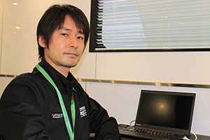 TRDでSUPER GTを担当する清水信太郎エンジニア