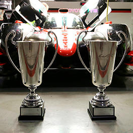 The trophies of the 6 Hours of Shanghai