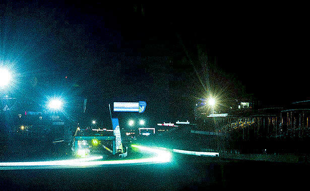 The Circuit de la Sarthe at night