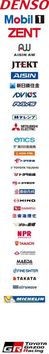 TOYOTA GAZOO Racing WEC ル・マン24時間レース 2017年 オフィシャルスポンサー一覧