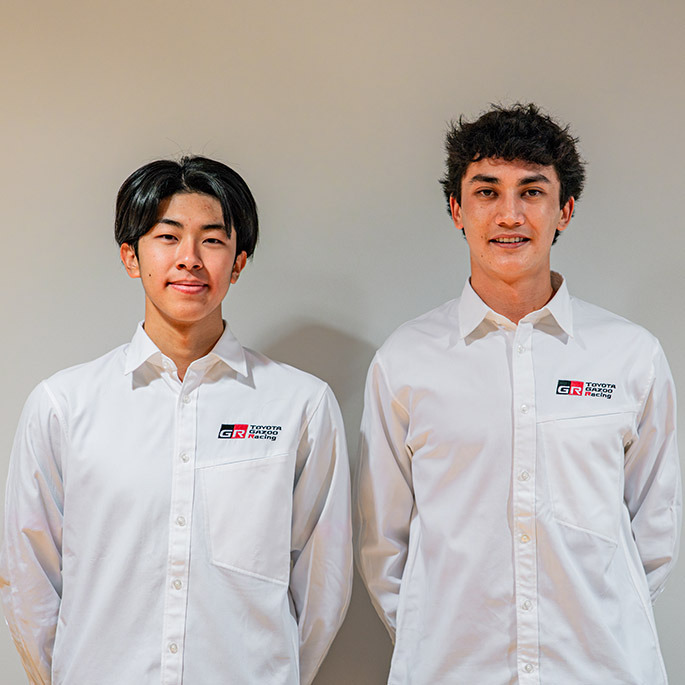 WRC Challenge Program Trained Drivers From left: Hiroya Minowa, Zeal Jones