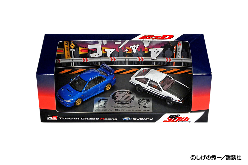 1/64 Scale Model Car Initial D 30th TRUENO (AE86) & IMPREZA (GC8)