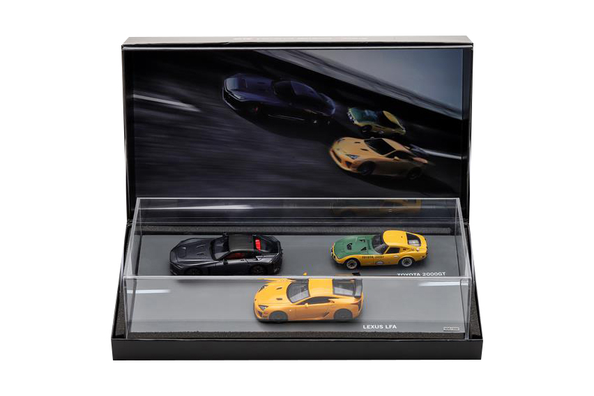 1/43 Scale Model Car GR GT / LEXUS LFA / TOYOTA 2000GT 3-Car Set