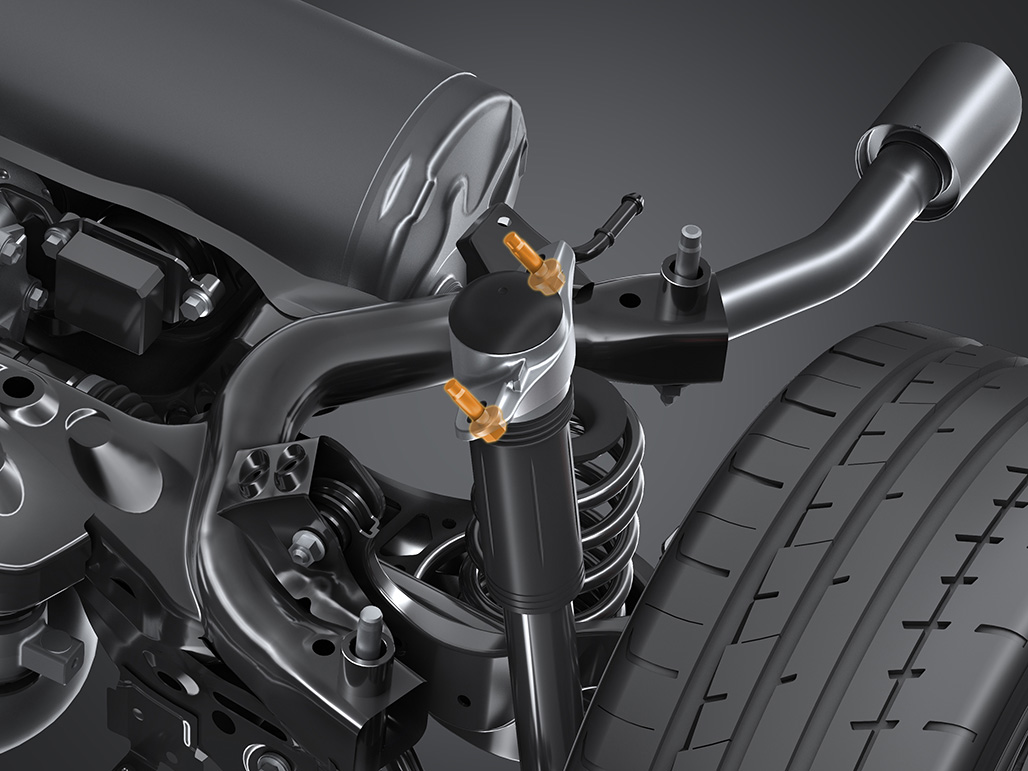 Rear shock absorber & body