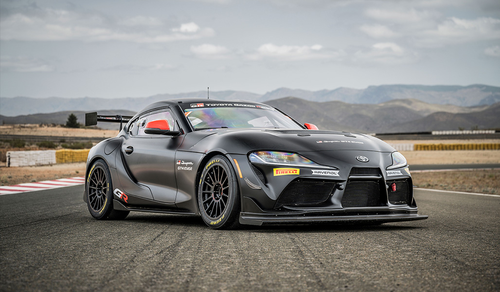 GR Supra GT4 EVO2 (Prototype Vehicle shown in special black wrapping)