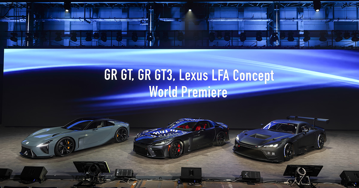 GR GT, GR GT3, and Lexus LFA Concept World Premiere | PRESS