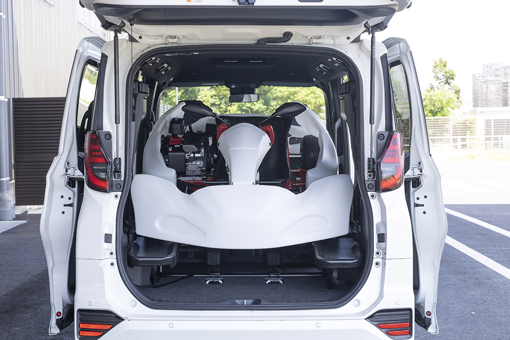 As loaded in a Toyota Noah