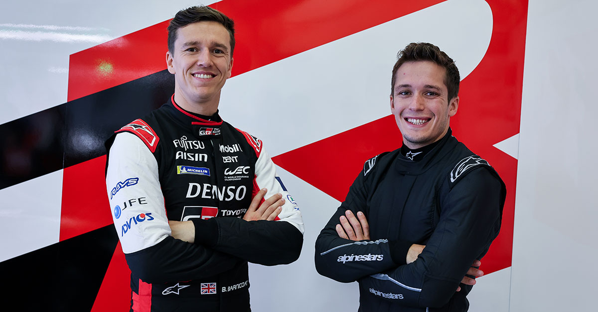 Ben Barnicoat and Sacha Fenestraz were selected to drive the #7 GR010 HYBRID in WEC rookie test