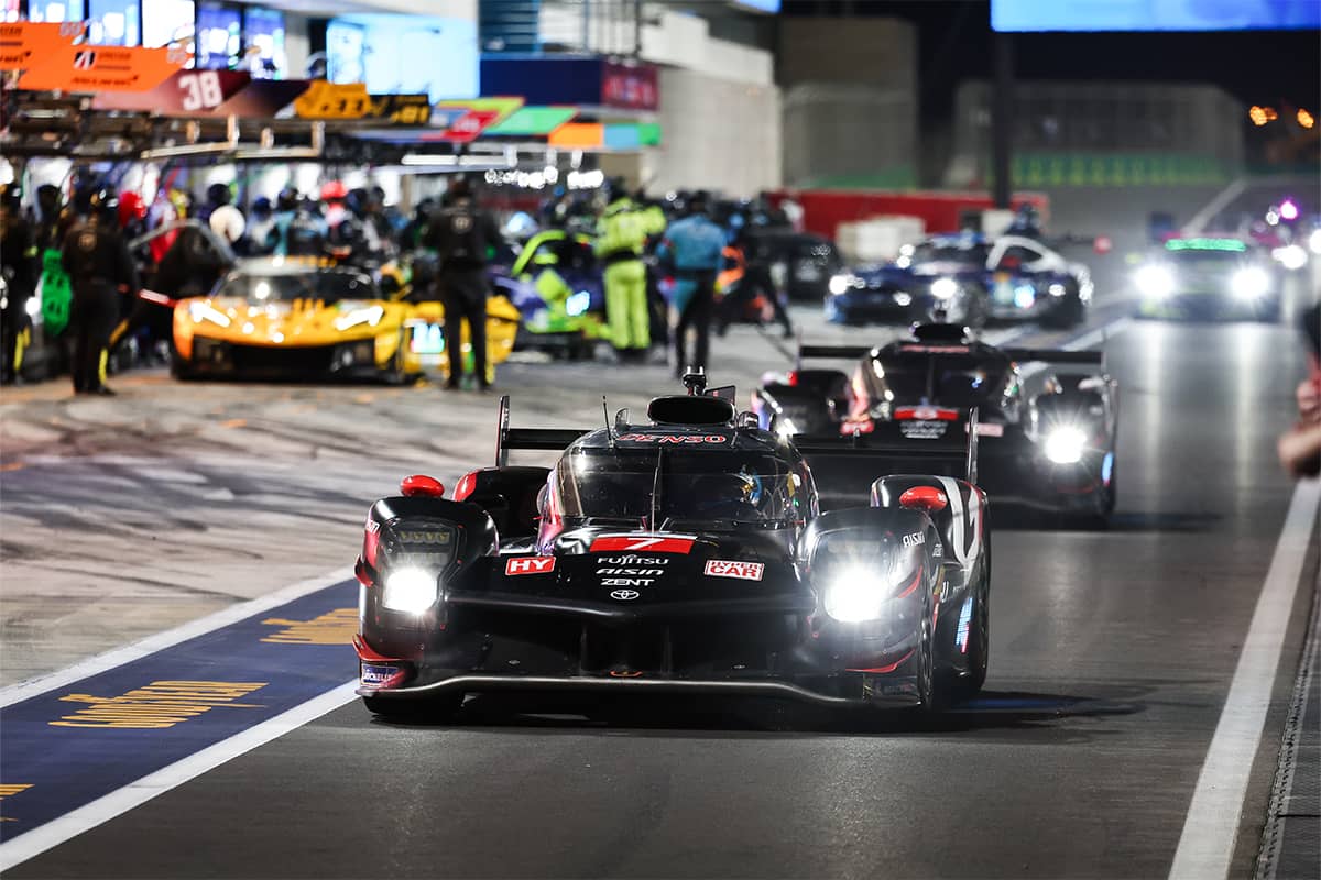 GR010 HYBRID running in free practice