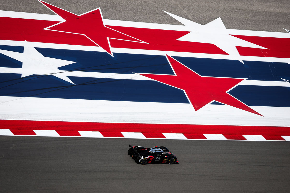 GR010 HYBRID #7 racing at the Circuit of the Americas