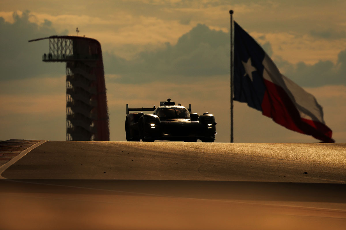 GR010 HYBRID #8 racing at the Circuit of the Americas