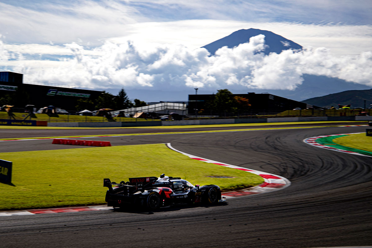 GR010 HYBRID #7 running on the Fuji Speedway (2024)