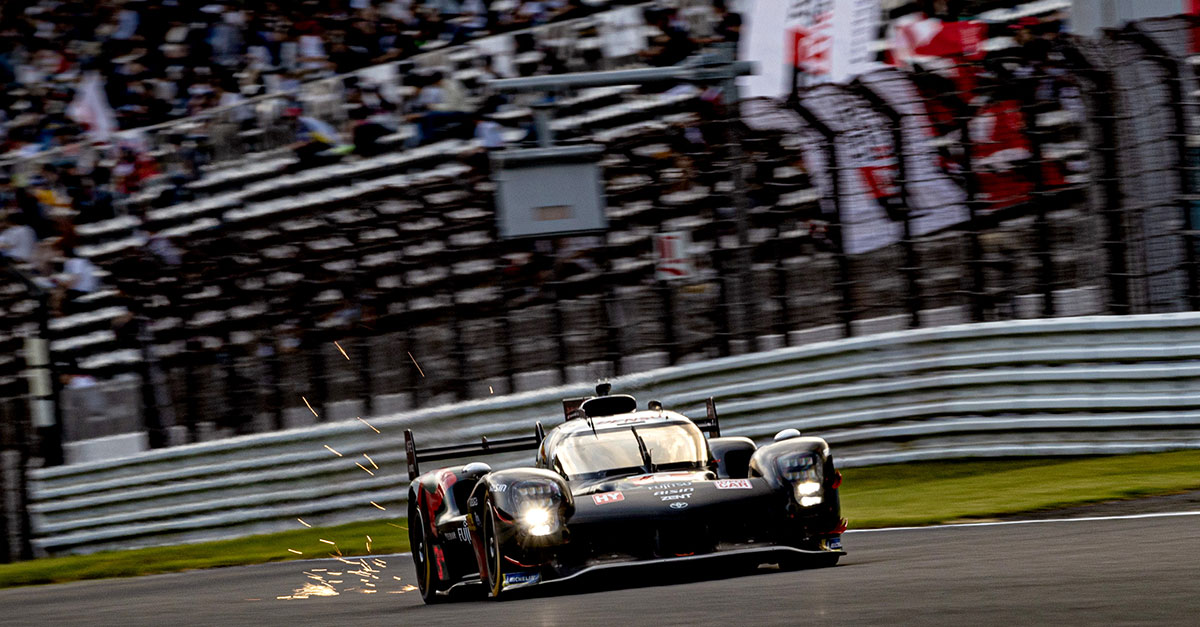 The GR010 HYBRID #8 qualified in 8th place on the grid at Fuji.