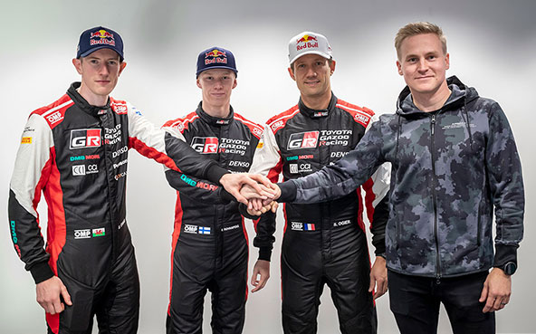 TOYOTA GAZOO Racing counts on proven winners for a new WRC era<br>Lappi joins Ogier, Evans and Rovanperä to form 2022 line-up