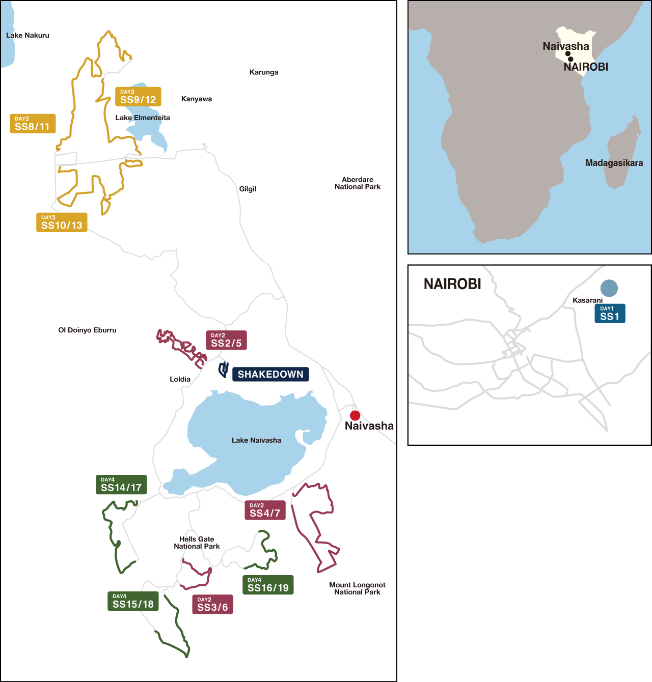 wrc safari rally 2022 route map