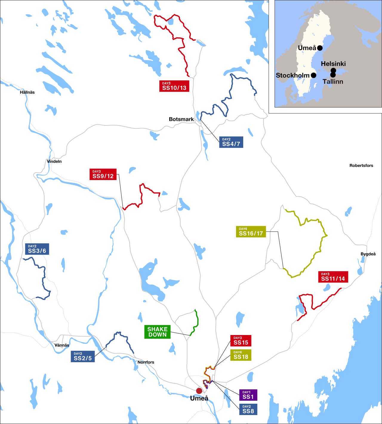 Map Rally Sweden 2023