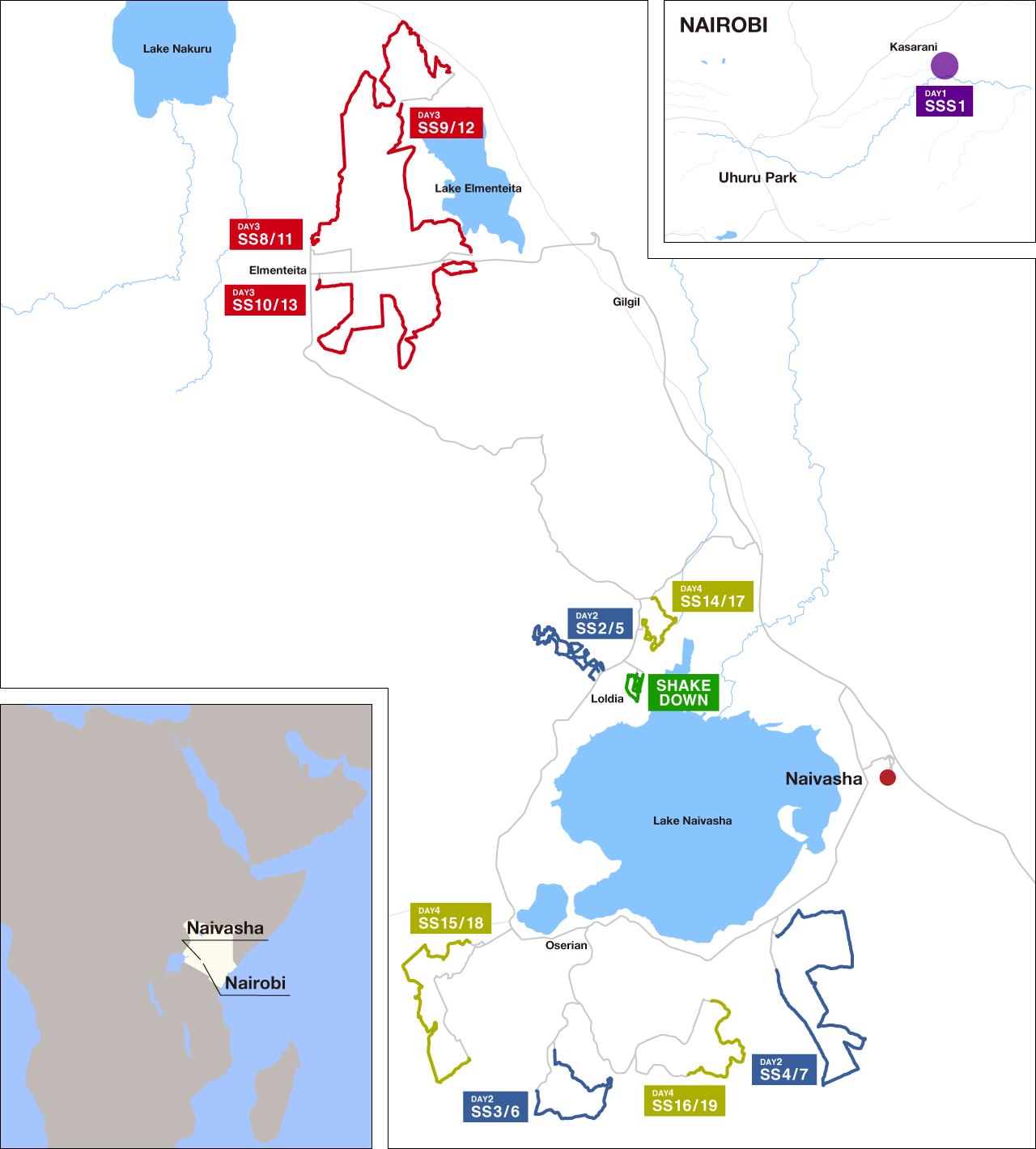 Map Safari Rally Kenya 2023