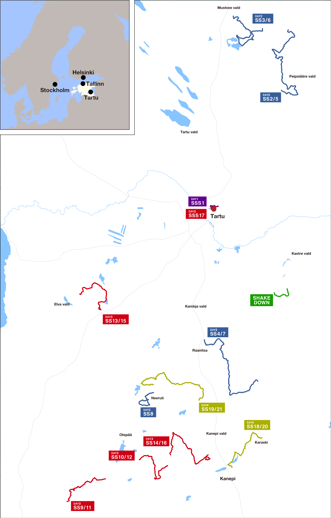 Map Rally Estonia 2023