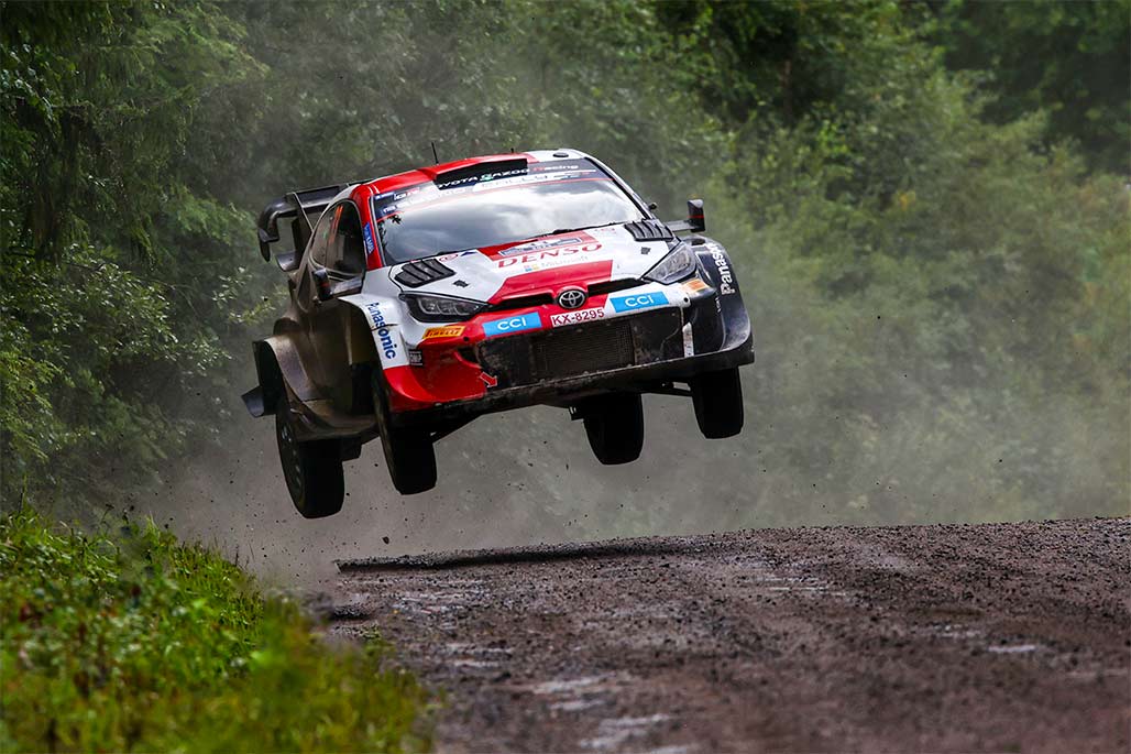 28 Jari HUTTUNEN (FIN), Antti LINNAKETO (FIN), SKODA FABIA, RC2, Rally2,  action during the Rally Finland 2023, 9th round of the 2023 WRC World Rally  Car Championship, from August 3 to 6