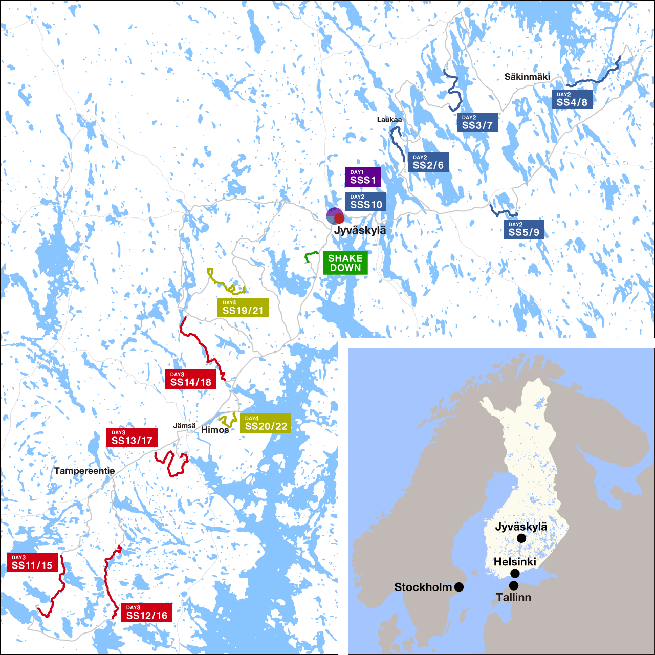 Map Rally Finland 2023