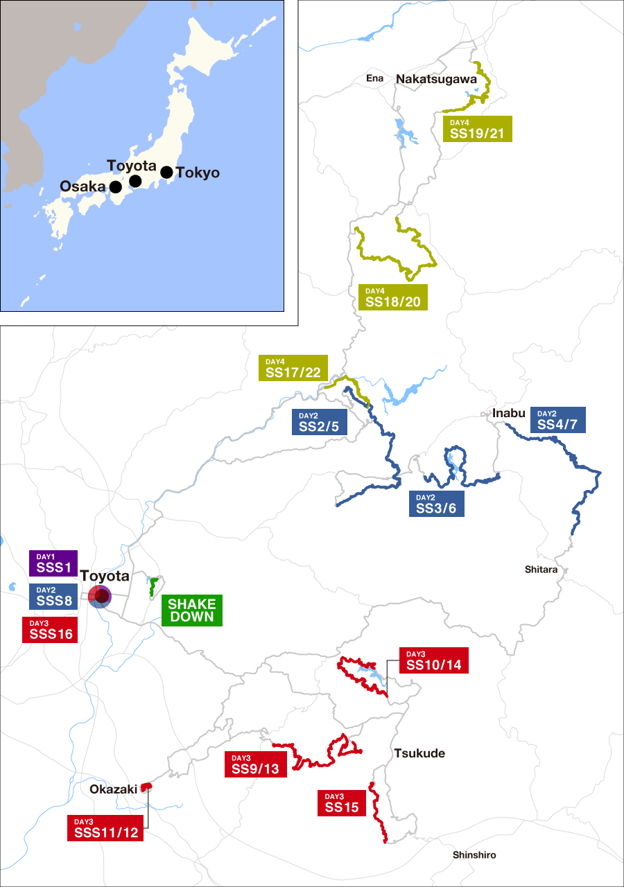 Japán Térkép Rally 2023