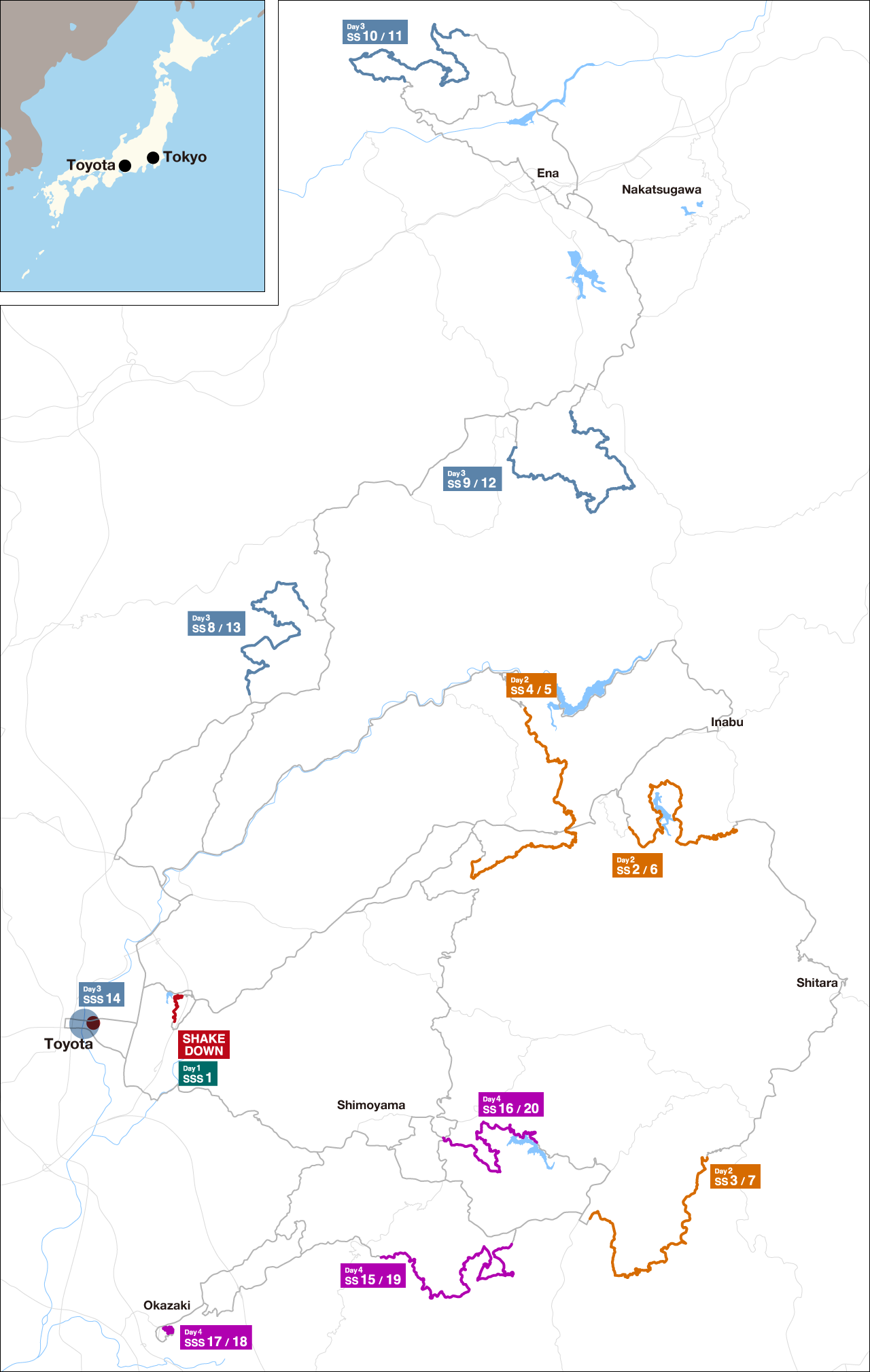 Map Central European Rally 2025