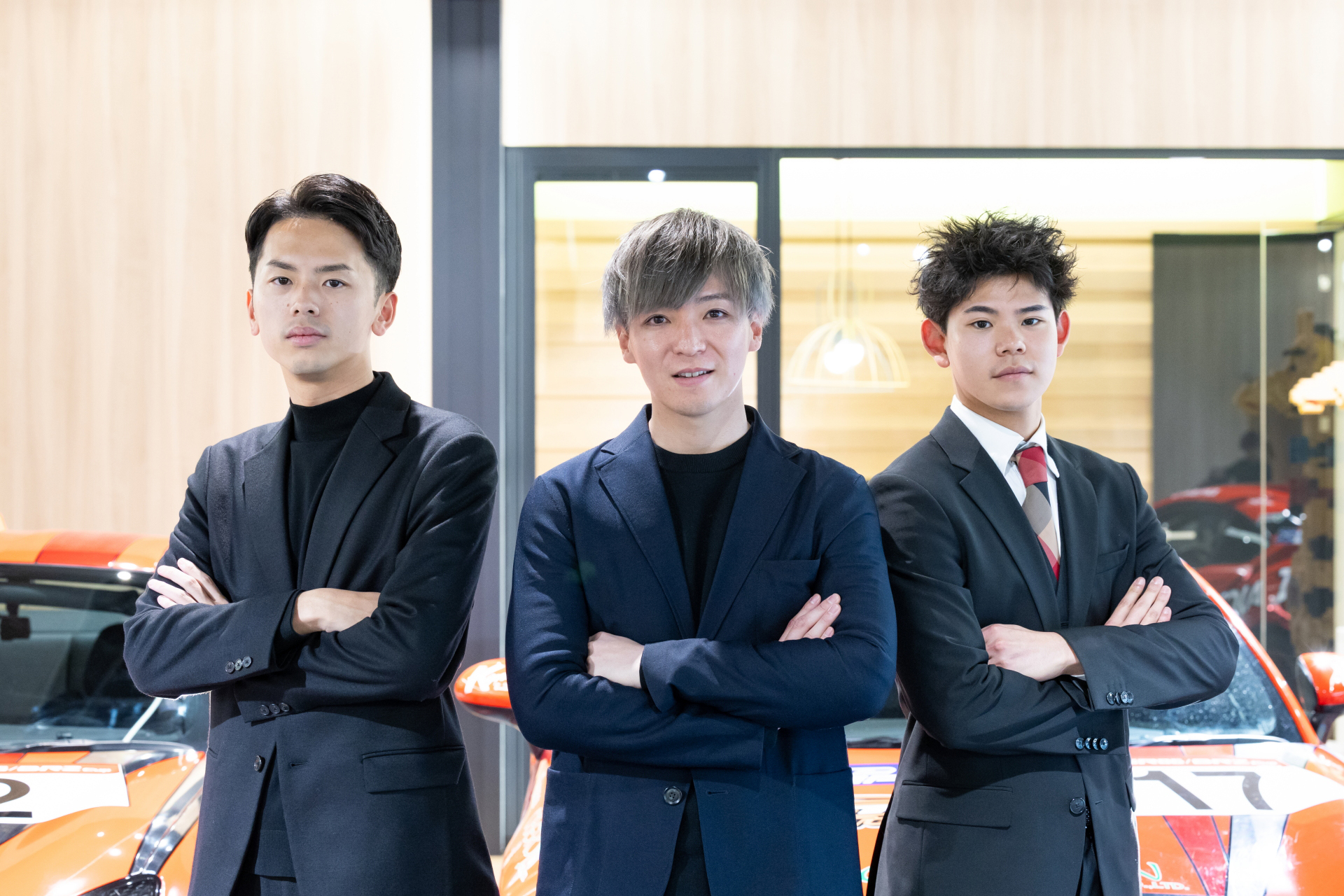 左から　清水選手 冨林選手 佐藤選手