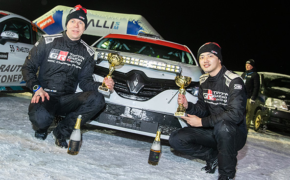 フィンランドラリー選手権第3戦で山本雄紀が初の表彰台を獲得
