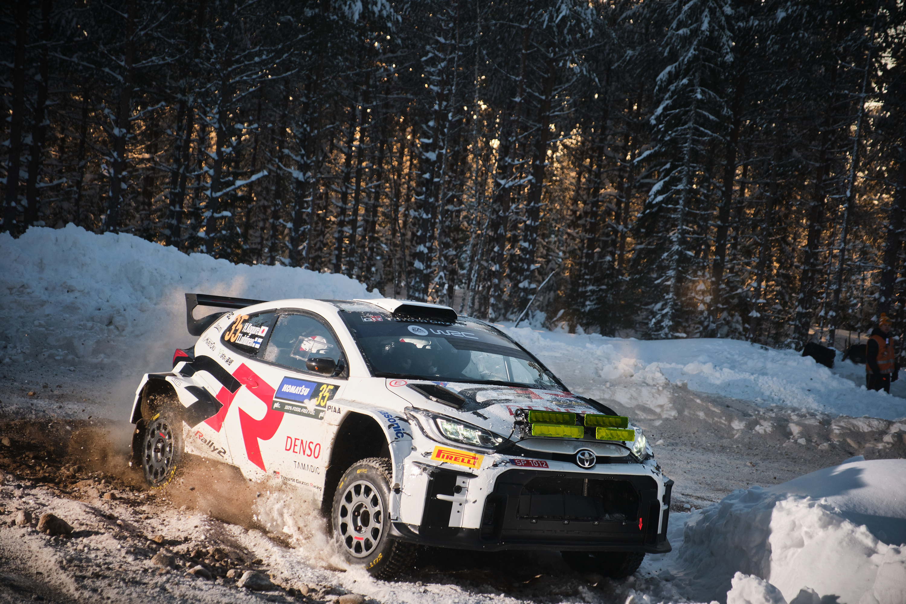 2期生 小暮、山本がWRC2クラスに初挑戦GR Yaris Rally2でラリー