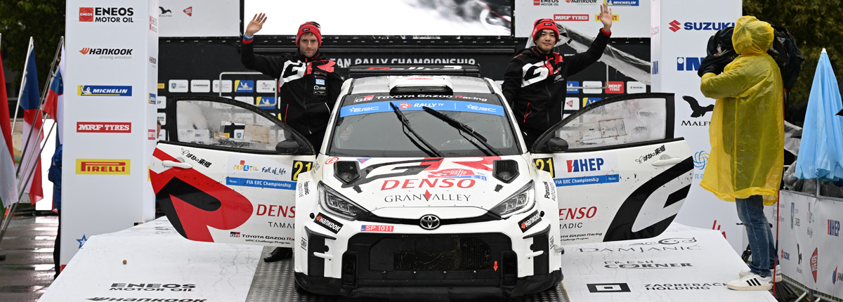 2期生と3期生が難関ターマックイベント、クロアチア・ラリーに出場し、山本は総合11位で、松下はERC3クラス9位でフィニッシュ
