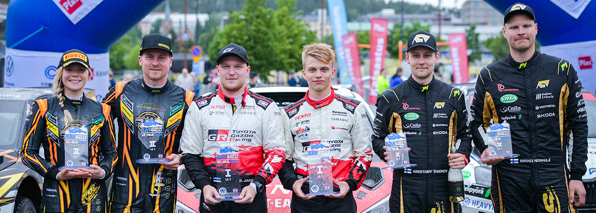 フィンランド・ラリー選手権でヴァヘルが優勝、5期生箕輪がラリーデビューを果たす