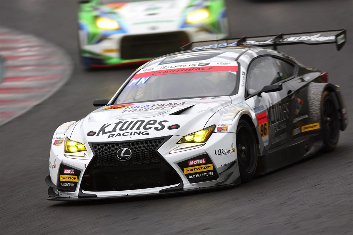 最後尾スタートから18ポジションアップの9位でフィニッシュしたK-tunes RC F GT3