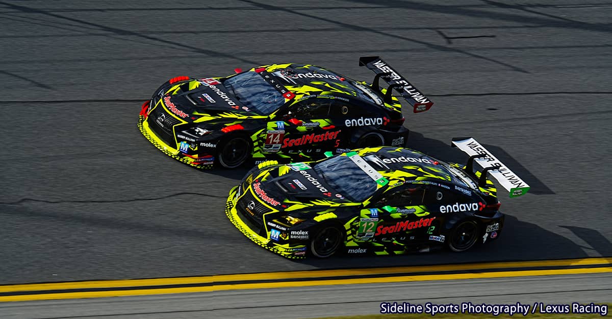 LEXUS RC F GT3が2台共にトップ10で24時間レースを完走