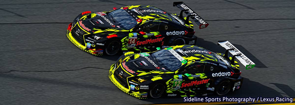 LEXUS RC F GT3が2台共にトップ10で24時間レースを完走