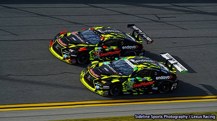 LEXUS RC F GT3が2台共にトップ10で24時間レースを完走