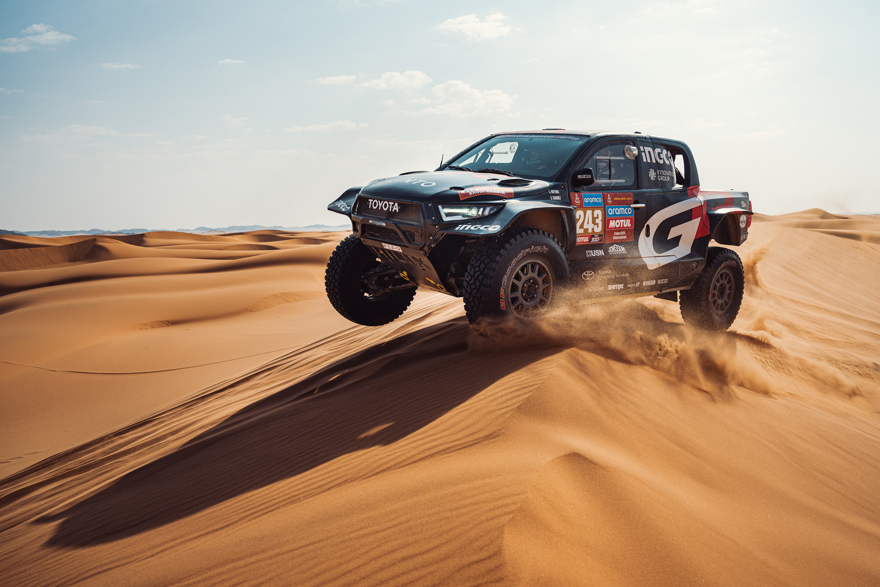 ダカールラリー2024スタート。ステージ3でTGRハイラックスが今大会初の