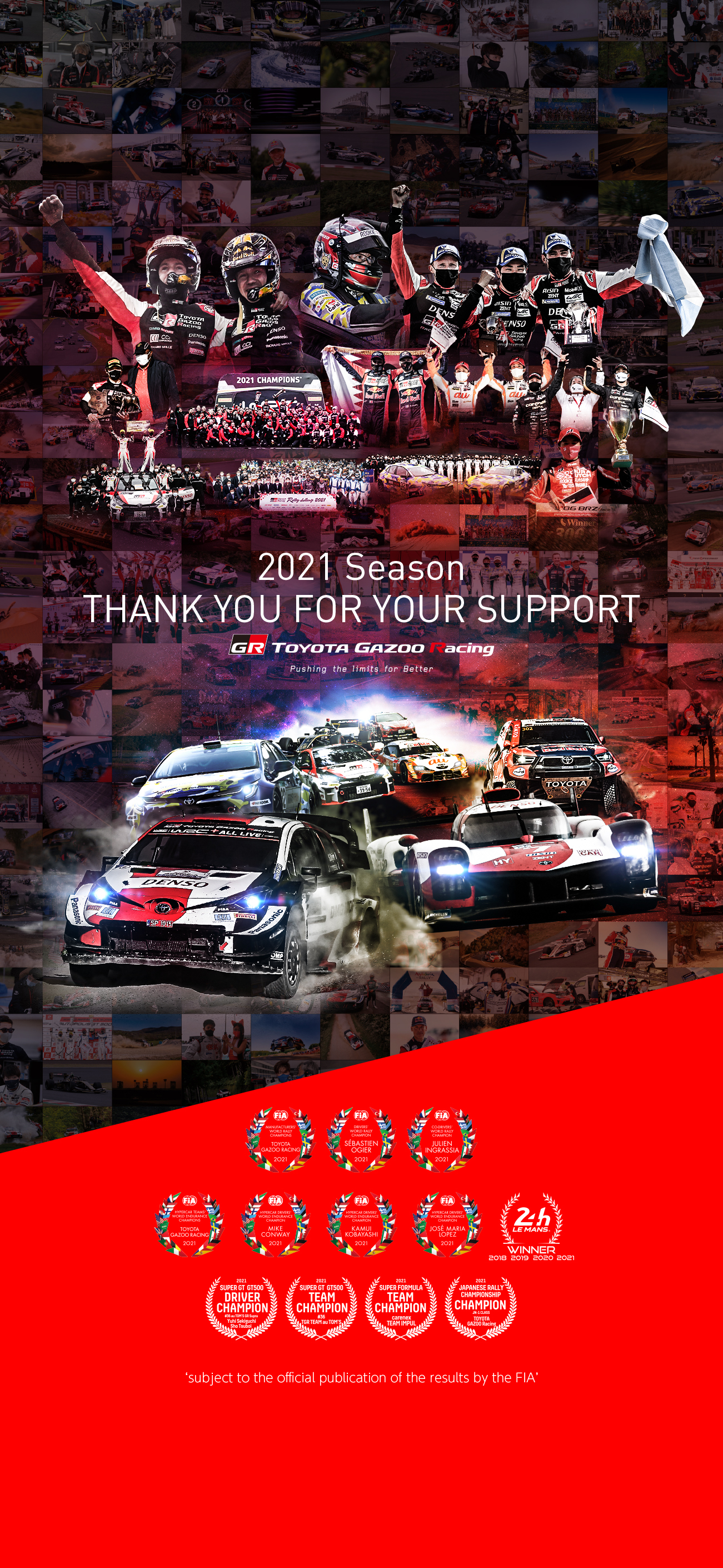 22年体制発表 Event Toyota Gazoo Racing