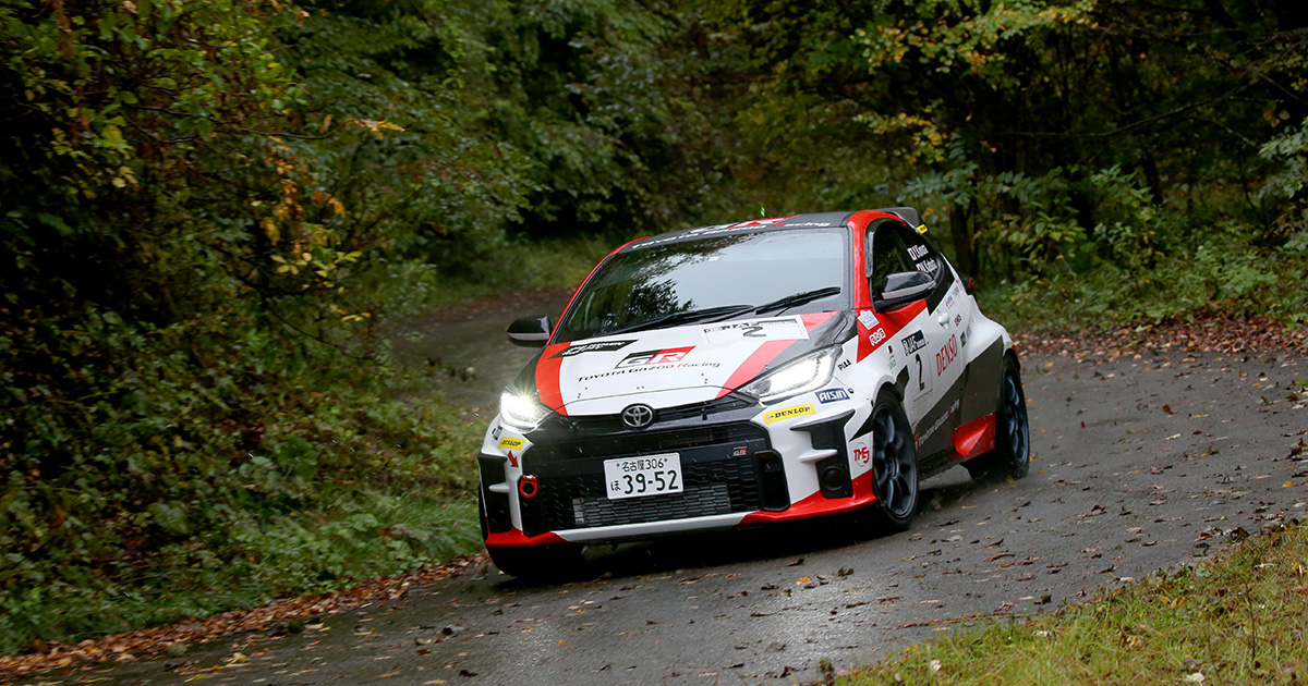 2022年全日本ラリー選手権の集大成として山間部のワインディングロードに挑む