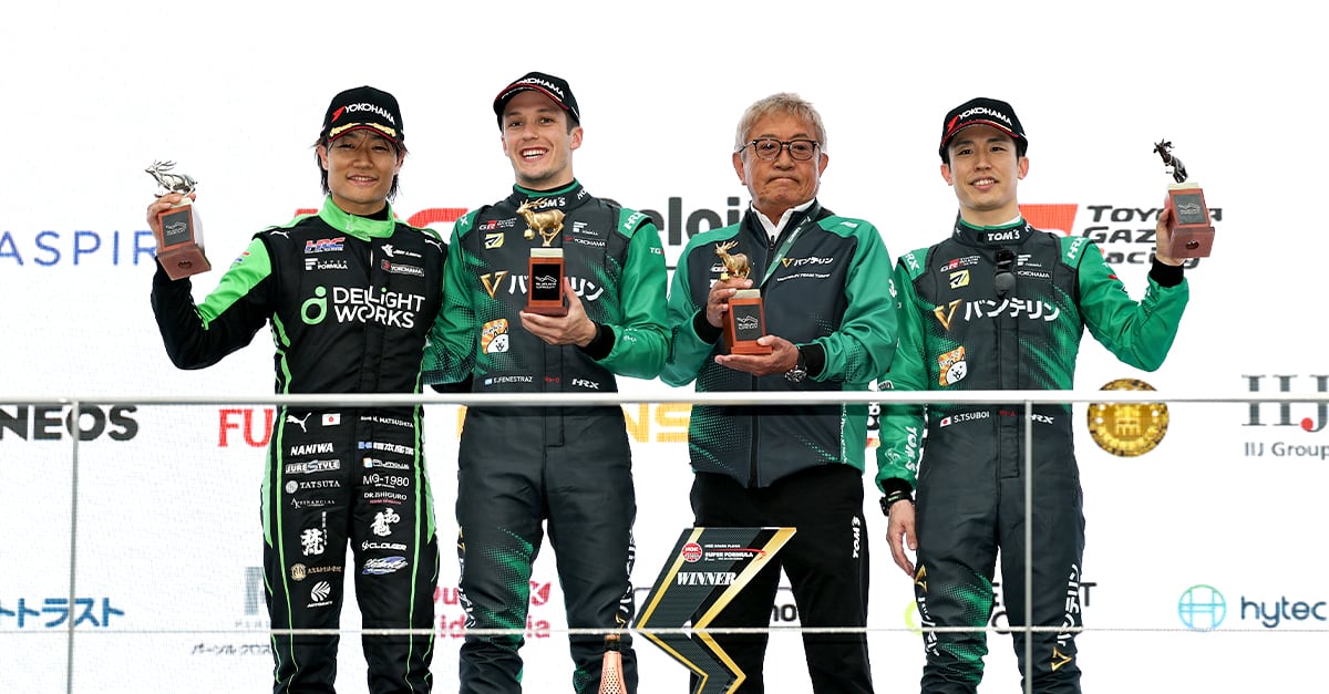 大波乱の第4戦ではフェネストラズが今季初勝利。坪井が3位表彰台
第5戦は福住が激戦を制しチームに初優勝をもたらす