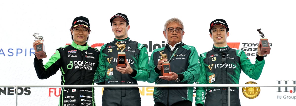 大波乱の第4戦ではフェネストラズが今季初勝利。坪井が3位表彰台 第5戦は福住が激戦を制しチームに初優勝をもたらす