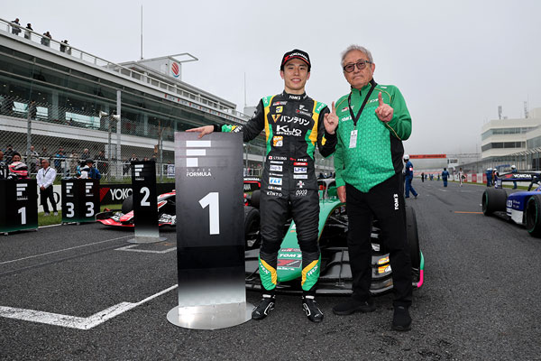 今季初勝利を挙げた坪井翔（VANTELIN TEAM TOM’S）