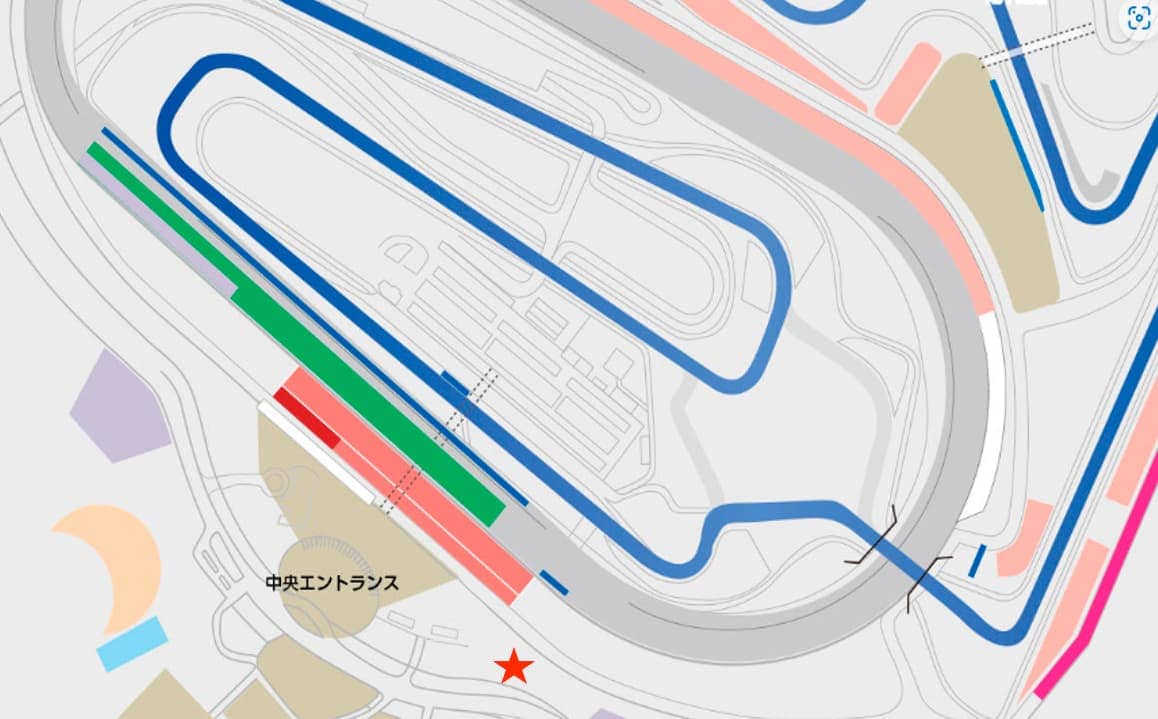 モビリティリゾートもてぎにオープンする「TOYOTA GAZOO Racingブース」の場所