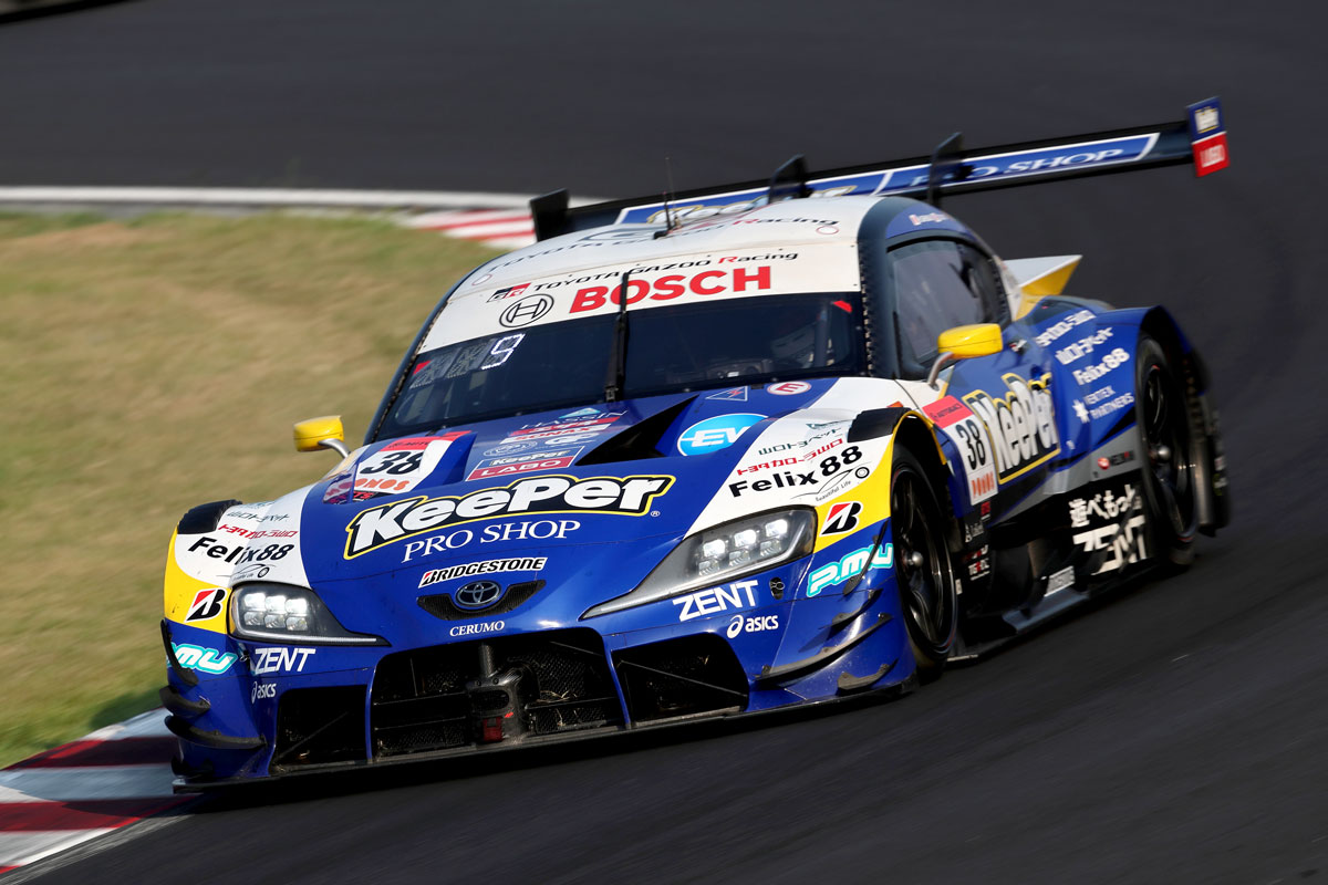 5位フィニッシュを果たした石浦宏明/大湯都史樹組 KeePer CERUMO GR Supra 38号車