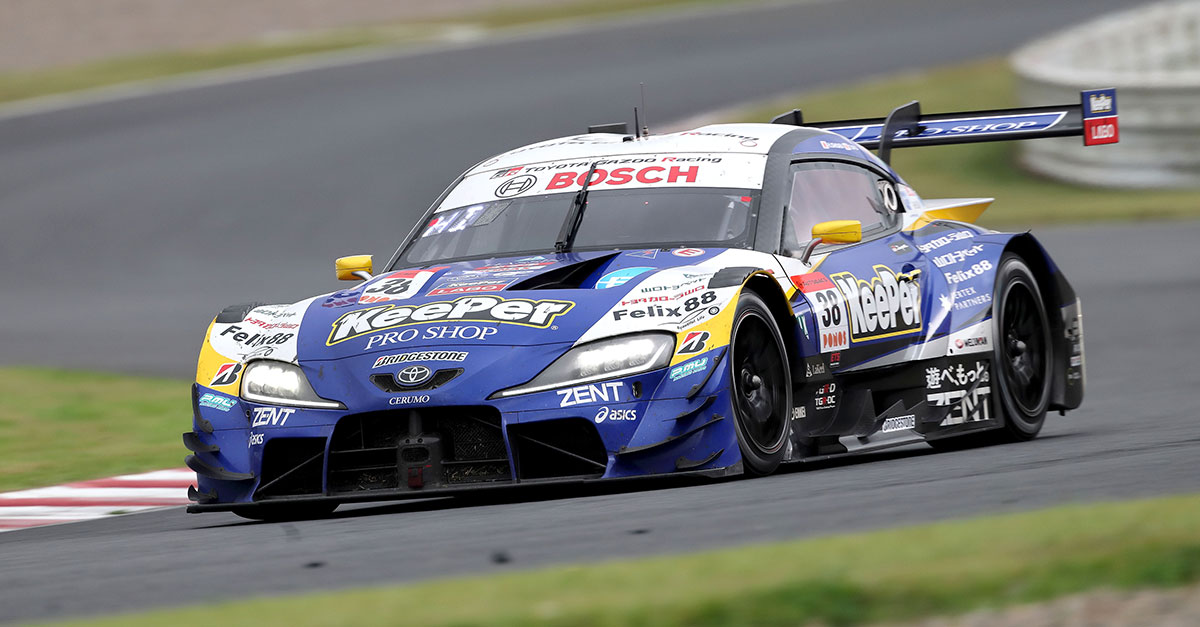 最後尾から追い上げ4位フィニッシュを果たした石浦宏明/大湯都史樹組 KeePer CERUMO GR Supra 38号車