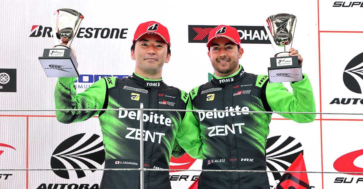 笹原／アレジ組GRスープラが3位表彰台 GT300クラスでは吉田／野中組GRスープラが今季初勝利