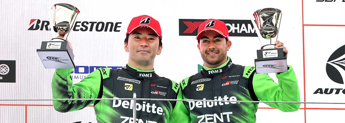 笹原／アレジ組GRスープラが3位表彰台 GT300クラスでは吉田／野中組GRスープラが今季初勝利