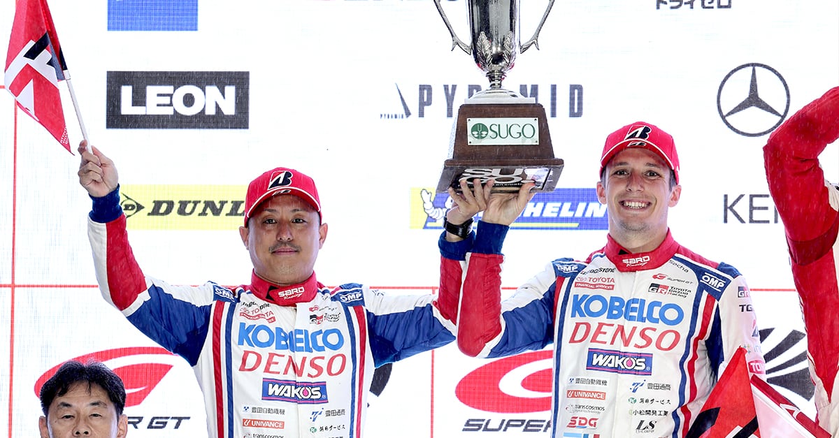 関口／フェネストラズ組GRスープラが2位表彰台 GT300では吉本／河野組LEXUS LC500がポール・トゥ・ウィンでSUGO2連覇