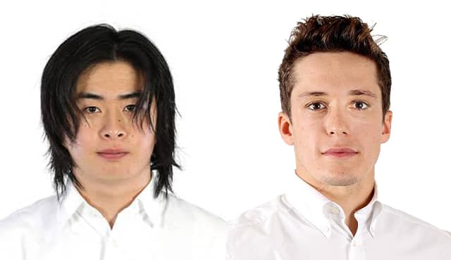 ドライバートークショーに参加する大湯 都史樹選手／サッシャ・フェネストラズ選手