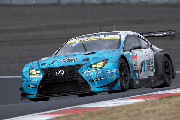 2位表彰台を獲得したANEST IWATA RC F GT3 26号車（イゴール・オオムラ・フラガ／安田裕信）
