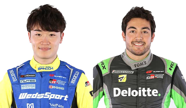 ドライバートークショーに参加する阪口 晴南選手／ジュリアーノ・アレジ選手